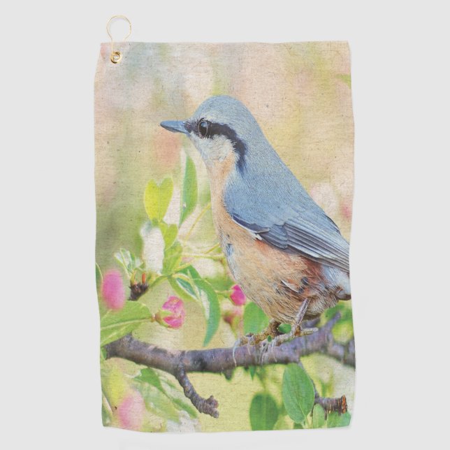 Serviette De Golf Fanatique d'oiseaux (Devant)