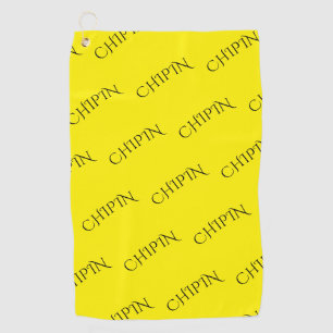 Serviette de golf Fancy Jaune "CHIPIN"