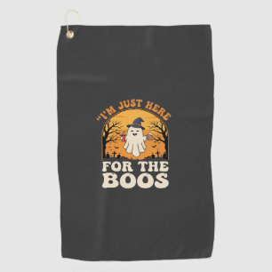 Serviette De Golf Fantôme d'Halloween ici pour les huées