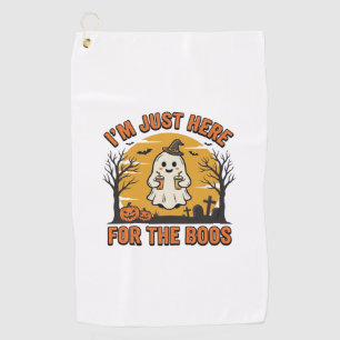 Serviette De Golf Fantôme drôle d'Halloween ici pour les huées Vinta