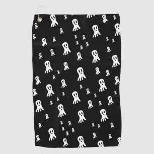 Serviette De Golf Fantômes d'Halloween foncé