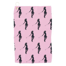 Femme Golfer Silhouette