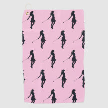 Femme Golfer Silhouette