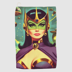 Serviette De Golf Femme rétro Sci-Fi