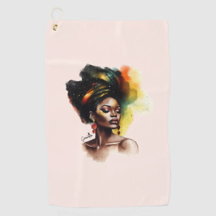 Serviette De Golf Femmes afro-américaines autonomes (2)