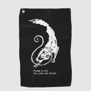 Serviette De Golf Fenrir Fenris est un chien libre de la mythologie