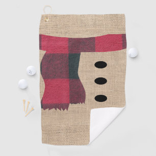 Serviette De Golf Ferme Snowman hiver Thème Golf Accessoires