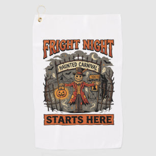 Serviette De Golf Festival de nuit effrayante d'Halloween