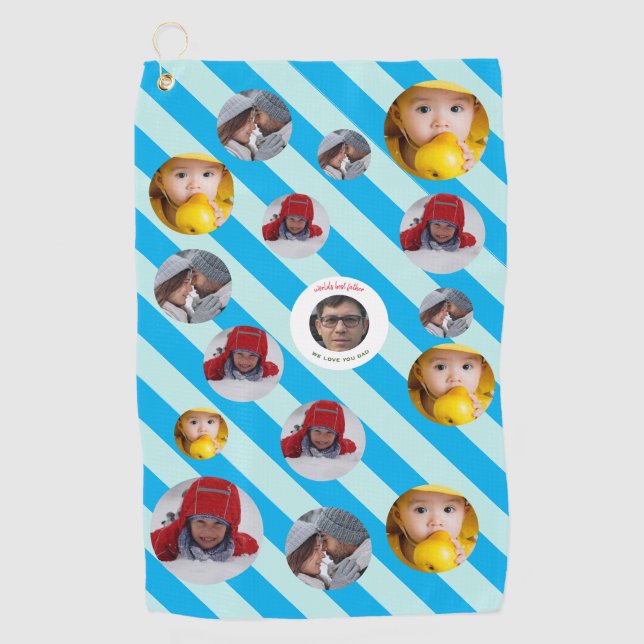 Serviette De Golf Fête de Noël 🎄 photo personnalisée (Devant)