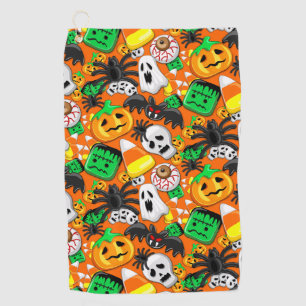 Serviette De Golf Fête des Candies Éffrayantes d'Halloween