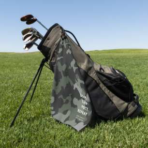 SERVIETTE DE GOLF FÊTE DES PÈRES MODERNE DE GOLF DE CHIP PUTT REPEAT