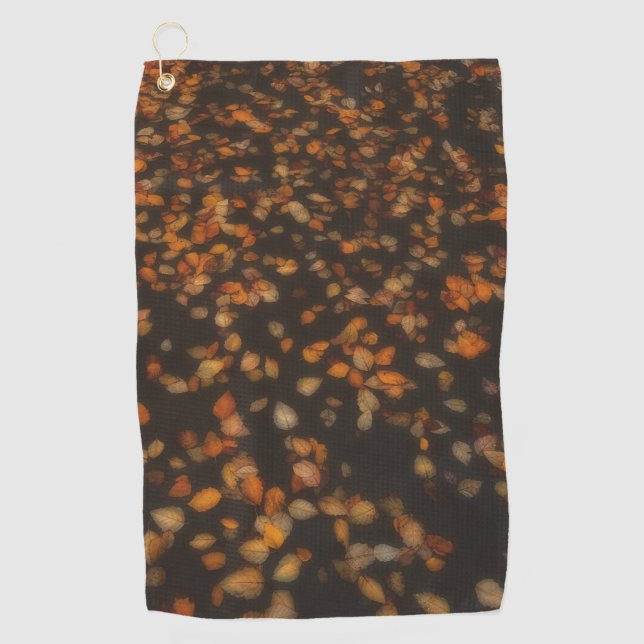Serviette De Golf feuilles d'automne (Devant)