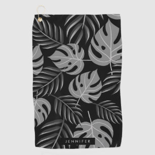Serviette De Golf Feuilles tropicaux
