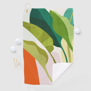 Serviette De Golf Feuilles tropicaux