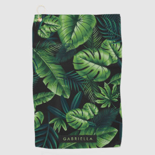 Serviette De Golf Feuilles tropicaux