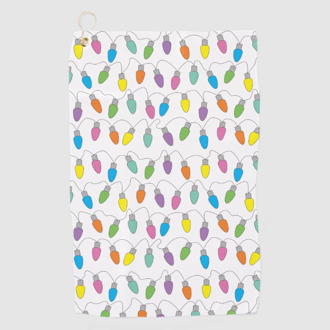 Serviette De Golf Feux de Noël (Devant)