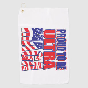 Serviette De Golf Fier d'être un partisan de Trump