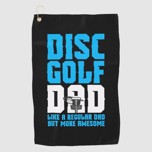 Serviette De Golf Fier Disk Golf Papa (Devant)