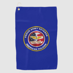 Serviette De Golf Fiers soldats de l'armée de terre