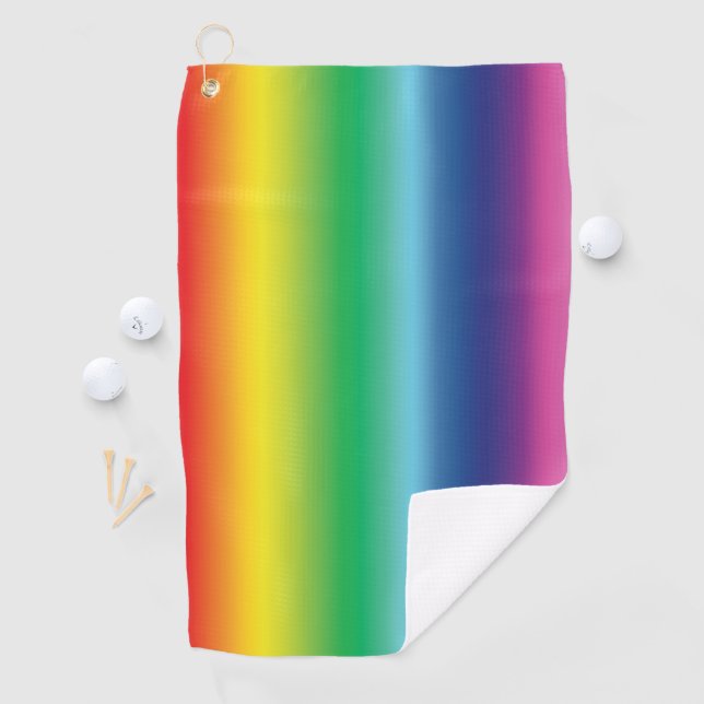 Serviette De Golf Fierté lgbtq lgbt arc en ciel couleurs motif gant  (En situation)