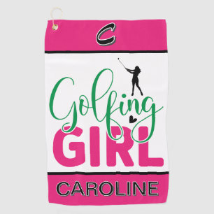 Serviette De Golf Fille de golf Customisée