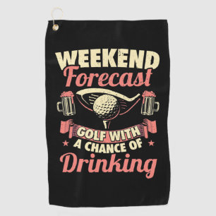 Serviette De Golf Fin De Semaine Prévision Golf Avec Une Chance De B