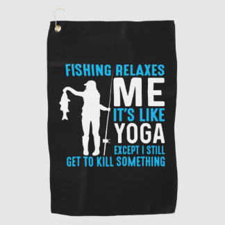 Serviette De Golf Fisher Fishing Relax Me