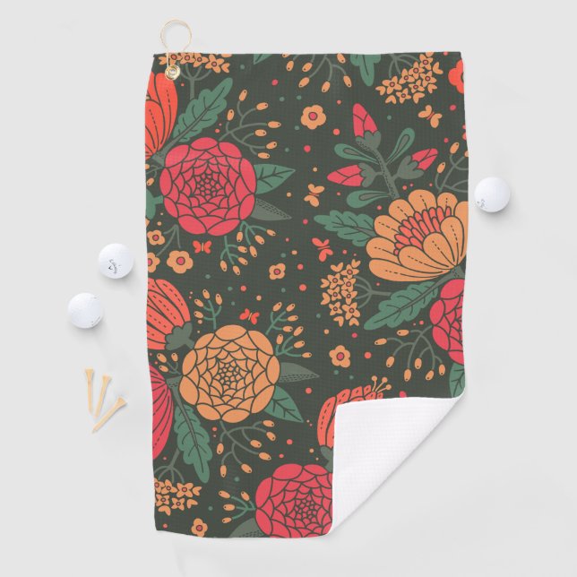 Serviette De Golf fleur (En situation)