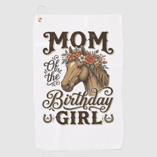 Serviette De Golf Fleur de cheval de style occidental vintage pour l