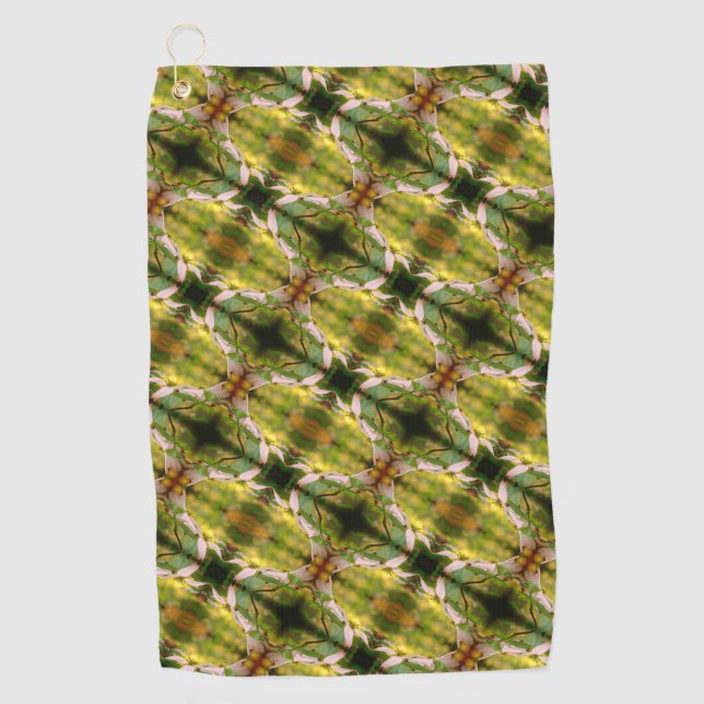 Serviette De Golf Fleur de Dogwood sauvage fleurit Motif Abstrait (Devant)