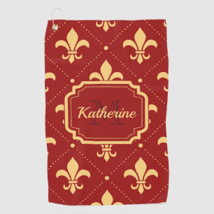 Serviette De Golf Fleur de lis Motif