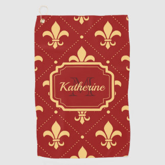Serviette De Golf Fleur de lis Motif