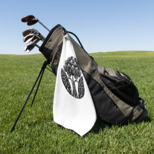 Serviette De Golf Fleur de lotus debout