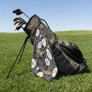 Serviette De Golf Fleurs de lune et sphinx Moths 2