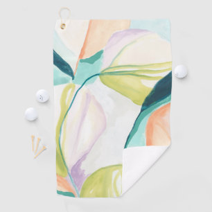 Serviette De Golf Fleurs de ventilateur IV