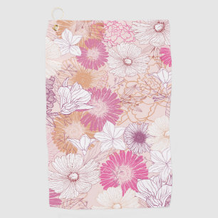 Serviette De Golf Floral sans joint