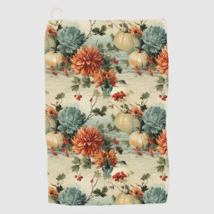 Serviette De Golf Floral Thanksgiving Motif Vintage (1)