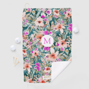 Serviette De Golf Floral tropical luxuriant de VACANCES DÉLÉGUÉES