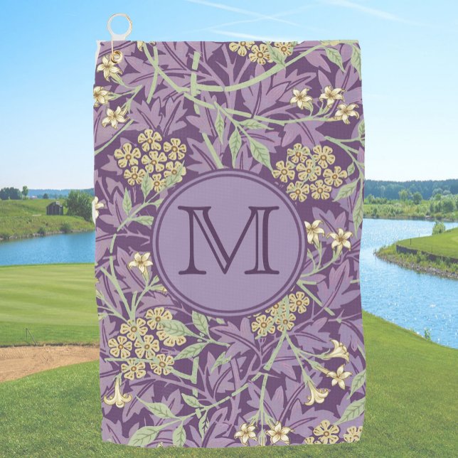 Serviette De Golf Floral violet William Morris premières sur mesure (Créateur téléchargé)