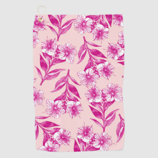 Serviette De Golf Flore mignonne