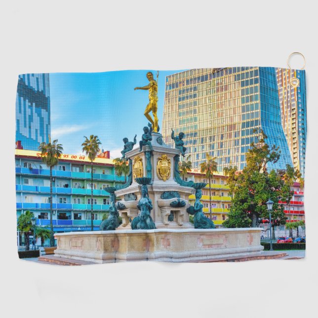 Serviette De Golf Fontaine de Neptune (Horizontal)