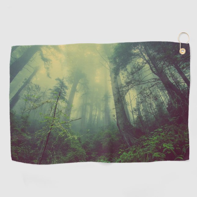 Serviette De Golf Forêt de Misty (Horizontal)