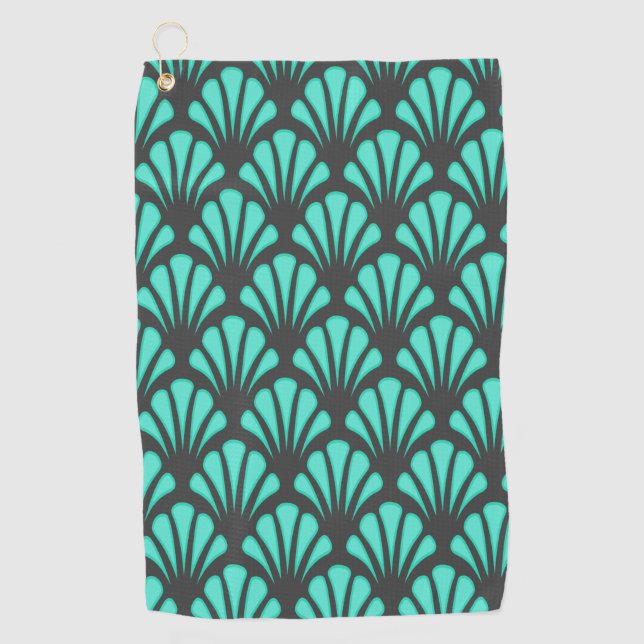 Serviette De Golf Forme de coquille Art déco (Devant)