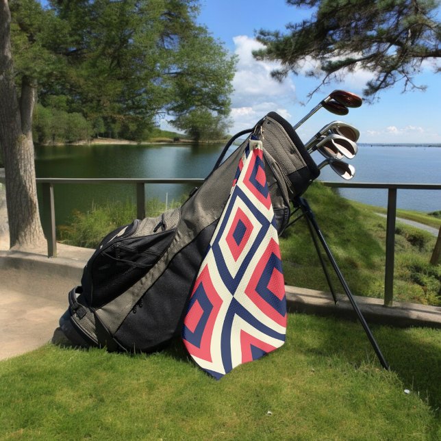Serviette De Golf formes en diagonale géométrique (Golf Towel)