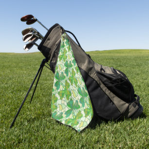 Serviette De Golf Fragments shamrocks