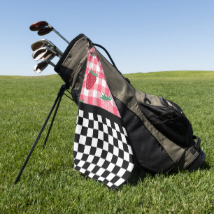 Serviette De Golf Fraises Whimsical et tableau de bord