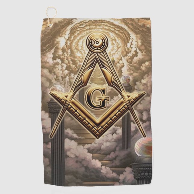 Serviette De Golf Freemason (Devant)