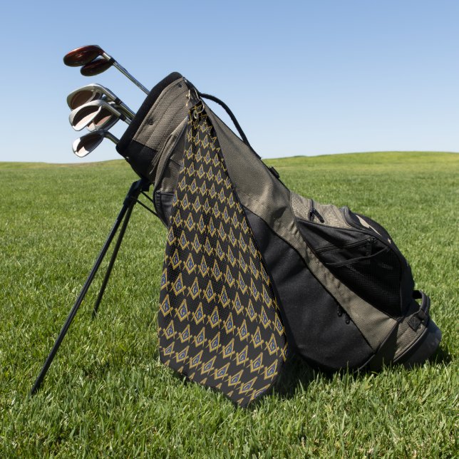 Serviette De Golf Freemason Carré et Compass Masonic Cadeau Golfer (Vert)