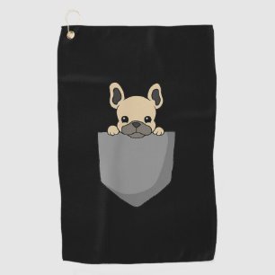Serviette De Golf French Pocket Funny French Bulldog