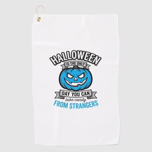 Serviette De Golf Friandises d'Halloween de la part d'inconnus Vinta (Devant)